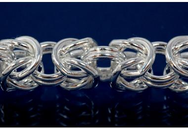 Byzantine Chain width ca. 5,4mm, wire ca. 0,9mm, 925/- Silver