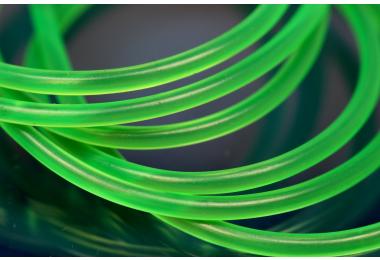 PVC-Rubber cord by meter 3mm lightning green