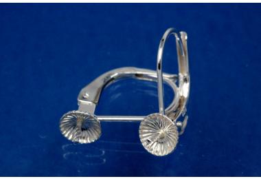Brisur mit Perlschale 5mm 925/ Silber