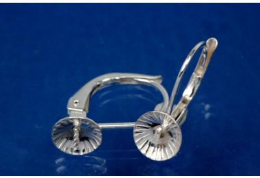 Brisur mit Perlschale 6mm 925/ Silber