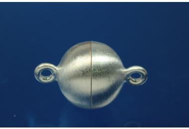 Magnetverschluss 925/- Silber satiniert  12mm