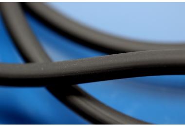 Rubber cord by meter 6,0mm black