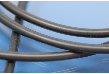 Rubber cord by meter 4,0mm black