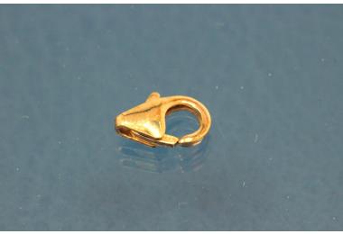 Trigger clasp without loop 8mm 333/- Gold