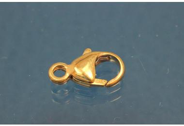 Karabiner bauchig �9,0mm 333/- Gold