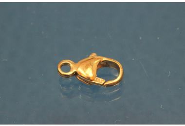 Karabiner bauchig 8,0mm 333/- Gold