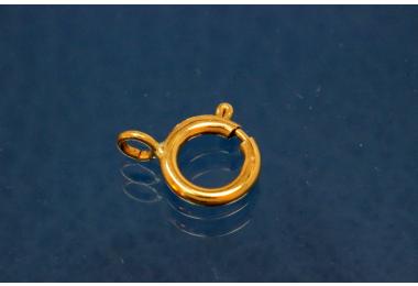 Spring ring  6,0mm 585/- Gold