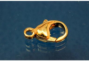 SOLD: Trigger clasp 585/- Gold 12mm