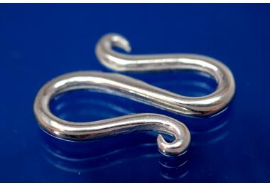 S-hook-clasp 925/- Silver 19,5x14mm