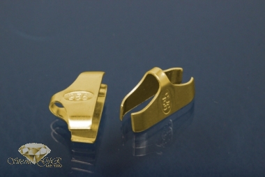 Kautschukenden 925/- Silber vergoldet 12,0mm