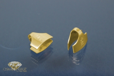 Kautschukenden 925/- Silber vergoldet 8,0mm