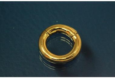 Chain shortener round 16mm 925/- Silver gold plated