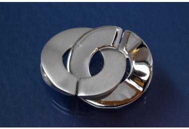 Ring-Ring-Verschluss 16mm 925/- Silber rhodiniert