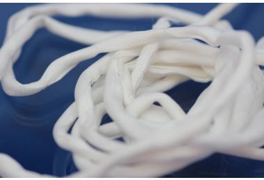 Habotai-Silk-Cord, 110cm long, 3mm, white