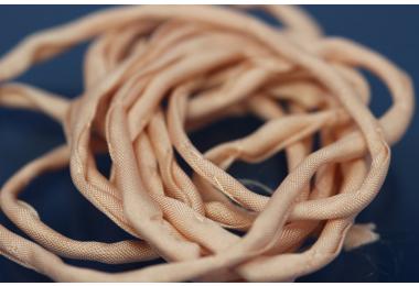 Habotai-Silk-Cord, 110cm long, 3mm, light pink