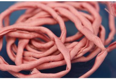 Habotai-Silk-Cord, 110cm long, 3mm, dark pink