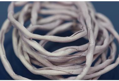 Habotai-Silk-Cord, 110cm long, 3mm, lilac