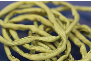 Habotai-Silk-Cord, 110cm long, 3mm, jade green