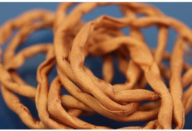 Habotai-Silk-Cord, 110cm long, 3mm, carnelian