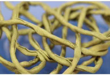 Habotai-Silk-Cord, 110cm long, 3mm, olive