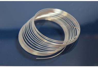 Craft Wire (Copper Wire) silver plated 0,60 mm coil of 10m