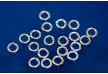 925/- Silver jump rings soldered 3,5mm x 0,68mm