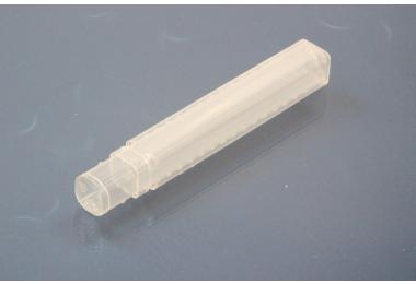 Sliding Box, clear, 10x10mm, length adjustable, soft plastic