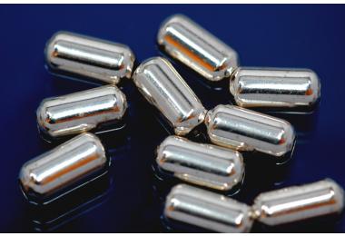Zylinder poliert 925/- Silber  3,0mm x 6,0mm