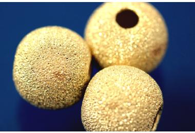 Kugeln schwer brillantiert 925/- Silber vergoldet �10mm