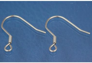 Earhook ca. 18x19, with coil, Stainless Steel