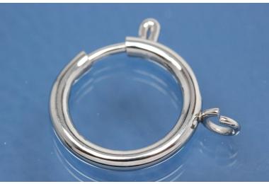 Spring Ring 18mm, with open loop, Stainless Steel