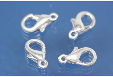 Trigger clasp metal alloy silver color,10mm