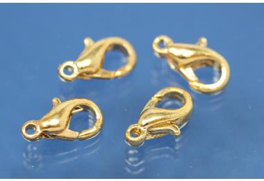 Trigger clasp metal alloy gold color,10mm