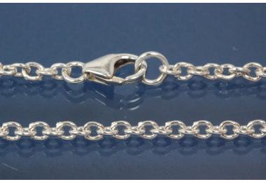 Rundankerkette �3mm 925/- Silber mit Karabiner, L�nge 70cm