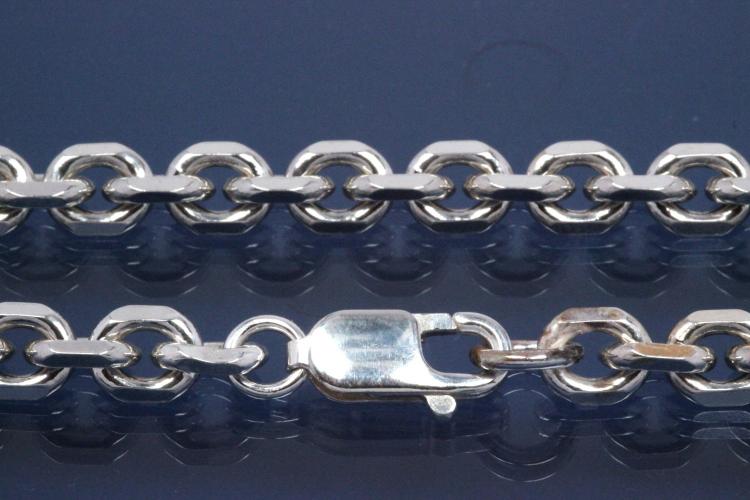 Bracelet Anchor Chain 925/- Silver diamond cut, width ca. 6,9mm, Length ca. 20cm