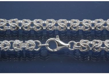 Byzantine Chain 925/- Silver, width ca. 5,4mm, Length ca. 45cm