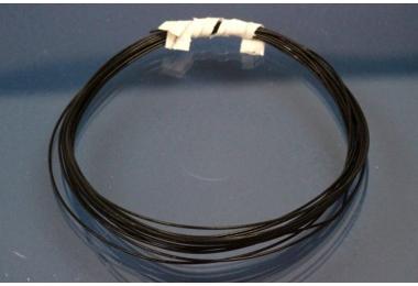 2m ring jewelry wire  0,45mm, black, 7 strands