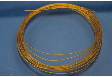 2m ring jewelry wire  0,45mm, gold color, 7 strands
