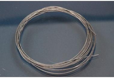 2m ring jewelry wire  0,45mm, grey, 7 strands