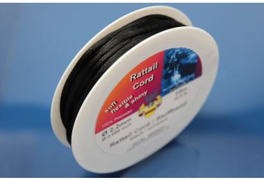 10m spool Rattail Cord ca. 2,2mm, black