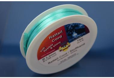 10m spool Rattail Cord ca. 2,2mm, turquoise
