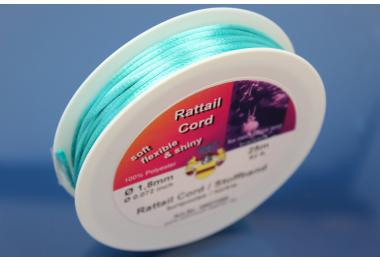 25m spool Rattail Cord ca. 1,8mm, turquoise