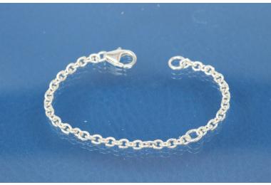 extension chain with additional ring, length approx. 10cm, 925/- Silver