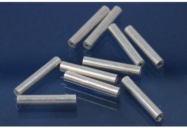 Rohrabschnitt 925/- Silber lang 10mm A 1,8mm I 0,7mm