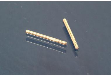 Ohrsteckerstift 925/- Silber mit 2 Nuten bei ca. 8 und 9mm, Lnge 10mm, Draht  0,8mm