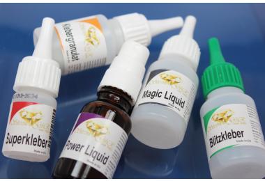 Glue Set (1x Super Glue, 1x Flash Glue, 1x Glue Granules, 1x Power Liquid, 1x Magic Liquid)