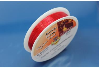 25m spool elastic cord  0,5mm red