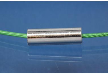 Edelstahlseil Collier 45 cm grn