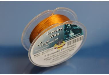 100m Spool  7 Strang fine gold color  0,30mm