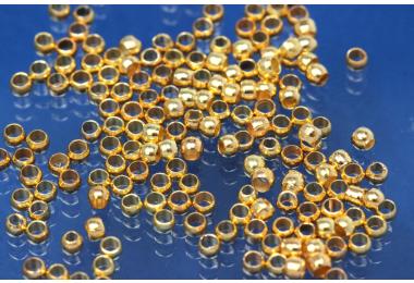 Spacer bead gold color A 2,0mm I 1,4mm